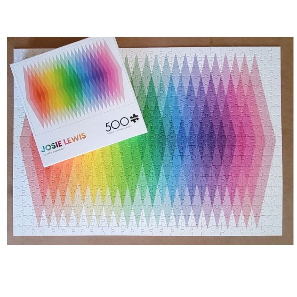 COLORFUL DIAMONDS by Buffalo Jigsaw Puzzle 500 pieces - Picture 5 of 8